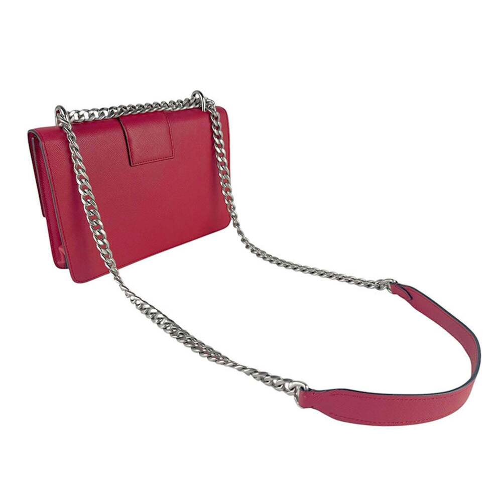 PRADA Red Leather Shoulder Bag - Picture 10 of 13